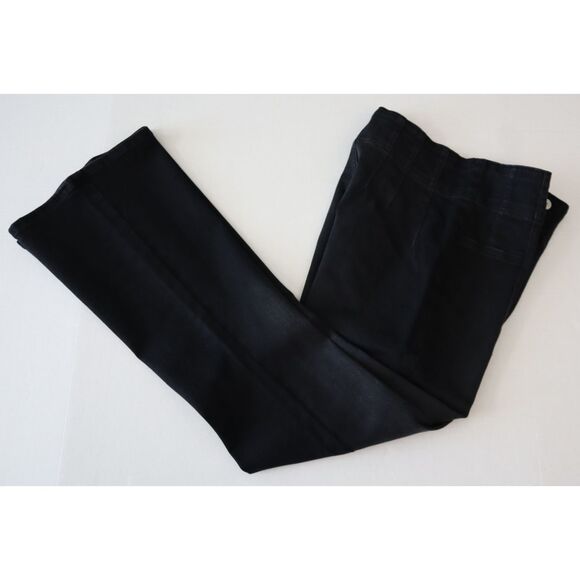 We The Free x FP OB2233809 Women's Sz 33 Onyx Black Jayde Crop Flare Jeans - Picture 14 of 14